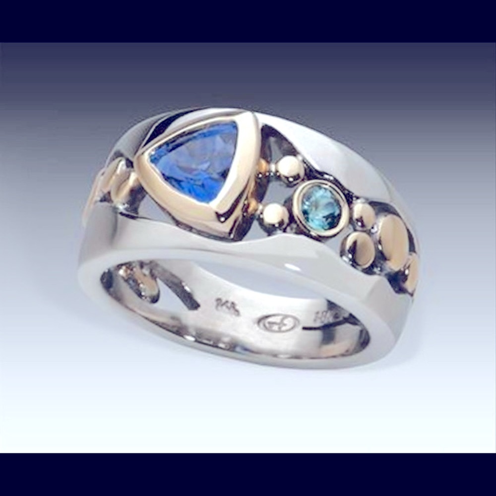 Gemstone sterling ring